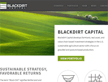 Tablet Screenshot of blackdirtcapital.com